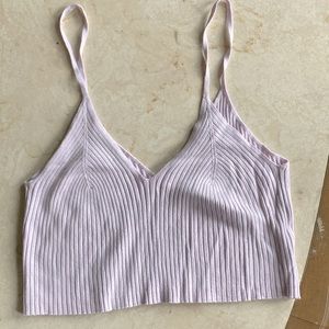 Bershka Lilac Crop Cami